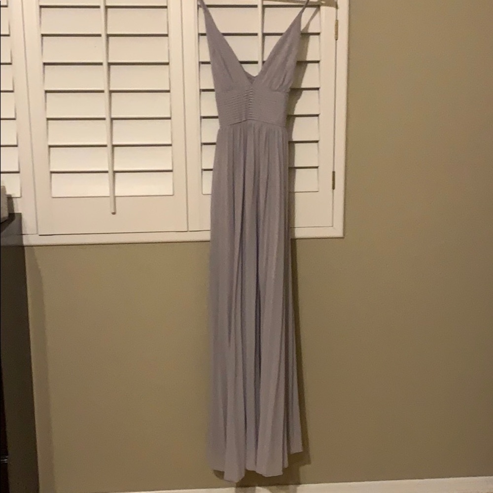 Lulus grey maxi dress/ bridesmaid dress